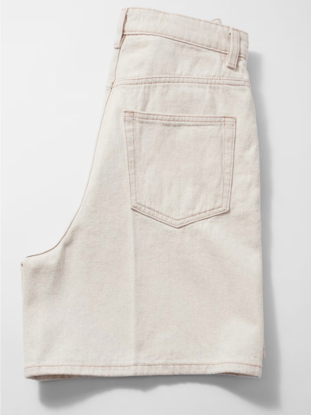 & Other Stories Cream High-Rise Denim Shorts - Picture 6 of 8